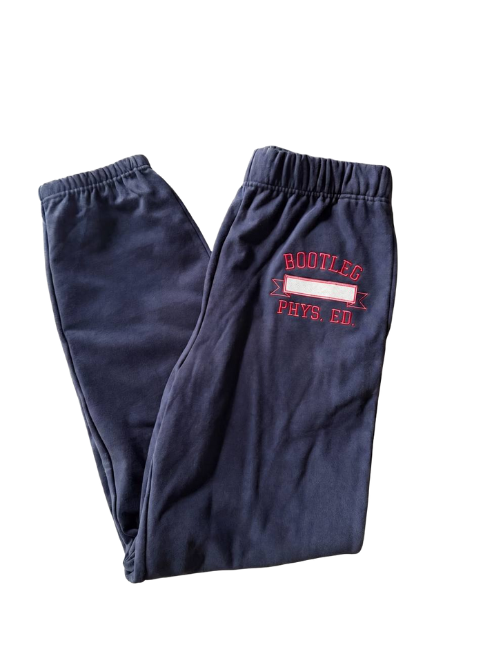 Navy Blue Bootleg P.E Sweats